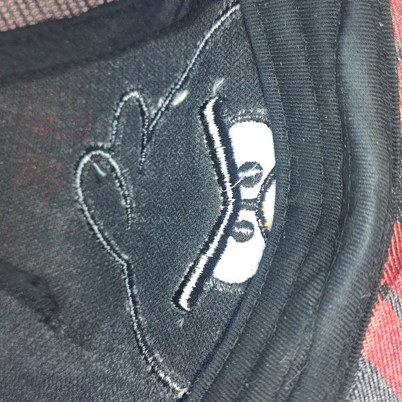 Angry Birds Red Black Plaid Trucker Mesh Snapback Hat Cap - Picture 7 of 9